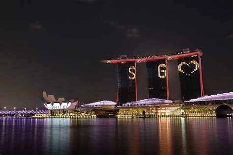 Fendi's Signature Yellow Lights Up Marina Bay Sands in 